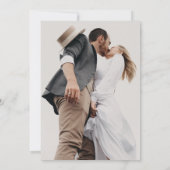 Moderne Elegante Script Foto Huwelijk  Save The Date (Achterkant)