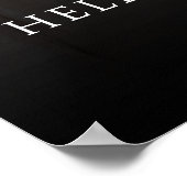 Moderne Elegante Script Foto Rouw Welkom Bord Poster (Hoek)