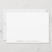 Moderne elegante script foto trouwfoto kaart (Achterkant)