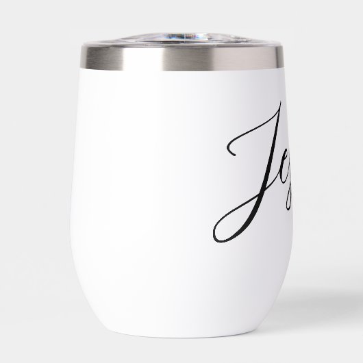 Moderne elegante script gepersonaliseerde naam (Voorkant)