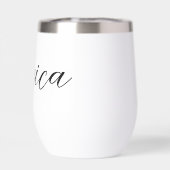 Moderne elegante script gepersonaliseerde naam (Achterkant)