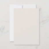 Moderne Elegante Script Geslachtsneutrale Boho Doo RSVP Kaartje (Achterkant)