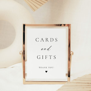 Moderne Elegante Script Kaarten & Cadeaus Poster