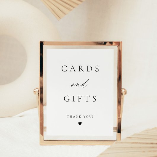 Moderne Elegante Script Kaarten & Cadeaus Poster