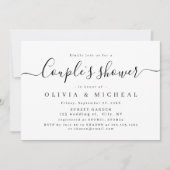 Moderne, elegante script koppelt douche kaart (Voorkant)