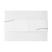 Moderne Elegante Script Minimalistische Trouw Uitnodigingen Wikkel (Achterkant Voorbeeld)