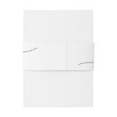 Moderne Elegante Script Minimalistische Trouwdag Uitnodigingen Wikkel (Achterkant Voorbeeld)