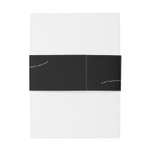 Moderne Elegante Script Minimalistische Trouwdag Uitnodigingen Wikkel (Achterkant Voorbeeld)