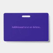 Moderne Elegante Script Naam & Monogram Ombre Paar Badge (Achterkant)