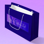 Moderne Elegante Script Naam & Monogram Ombre Paar Groot Cadeauzakje