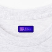 Moderne Elegante Script Naam & Monogram Ombre Paar Labels (Aangebracht)