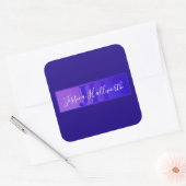Moderne Elegante Script Naam & Monogram Ombre Paar Vierkante Sticker (Envelop)
