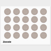 Moderne Elegante Script Neutrale Eerste Communie Ronde Sticker (Vel)