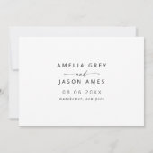 Moderne Elegante Script Save the Date Kaart (Achterkant)