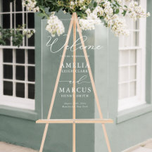 Moderne Elegante Script Trouw Welkom