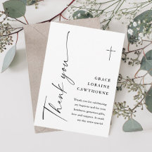 Moderne Elegante Script Wit Doopfeest