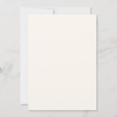 Moderne Elegante Script Zwarte Ivoren Foto Bruilof Bedankkaart (Achterkant)