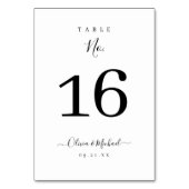 Moderne, elegante scriptbruiloft kaart (Voorkant)