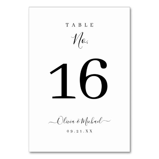 Moderne, elegante scriptbruiloft kaart (Voorkant)