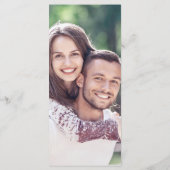 Moderne, elegante scriptbruiloft menu (Achterkant)