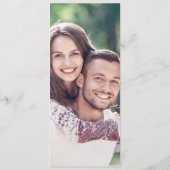 Moderne, elegante scriptbruiloft menu (Achterkant)