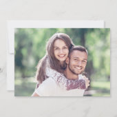 Moderne, elegante scriptbruiloft, sla de datum op save the date (Achterkant)