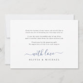 Moderne, elegante scriptfoto bedankt u (Achterkant)