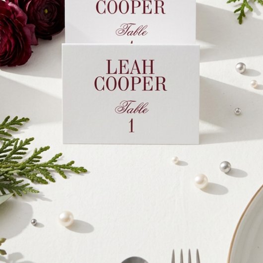 Moderne Elegante Scriptie Aangepaste Trouwplekkaar Kaart