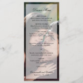 Moderne Elegante Scriptie Foto Bruiloft Menu (Voorkant)