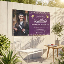 Moderne Elegante Scriptie Gouden Afstudeerfoto Paa
