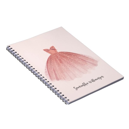 Moderne elegante scriptjurk notitieboek (Rechterzijde)