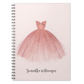 Moderne elegante scriptjurk notitieboek (Voorkant)