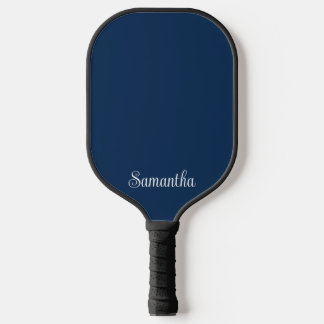 Moderne elegante scriptnaam in marine of enige kle pickleball paddle