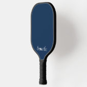 Moderne elegante scriptnaam in marine of enige kle pickleball paddle (Links)