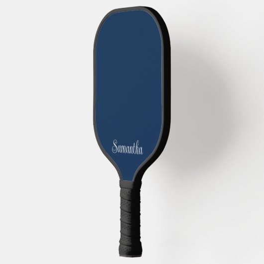 Moderne elegante scriptnaam in marine of enige kle pickleball paddle (Links)