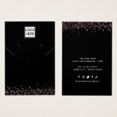 Moderne Elegante sieraden displaykaart voor oorbel Visitekaartje (Voorkant /achterkant)