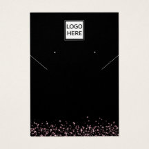 Moderne Elegante sieraden displaykaart voor oorbel