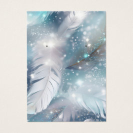 Moderne Elegante Sieraden Oorbellen Displaykaart Visitekaartje