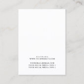 Moderne, elegante Silver Lijst die Display Kaart v Visitekaartje (Achterkant)