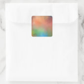 Moderne Elegante Sjabloon Abstracte Kunst Leeg Vierkante Sticker (Tas)