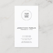 Moderne Elegante Sjabloon Barcode QR Code Verticaa Visitekaartje (Achterkant)