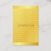 Moderne, elegante Sjabloon Gold Blik Premium - dik Visitekaartje (Voorkant)