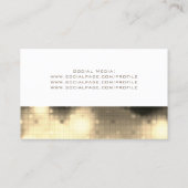 Moderne elegante sjabloon lichten visitekaartje (Achterkant)