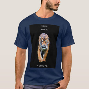 Moderne Elegante Sjabloon Motivatie Droom Geloof T-shirt