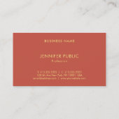 Moderne Elegante Sjabloon Premium Zijde Afwerking  Visitekaartje (Achterkant)