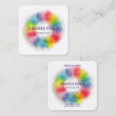 Moderne, elegante Sjabloon Professional, luxueus Vierkante Visitekaartje (Voorkant / Achterkant)