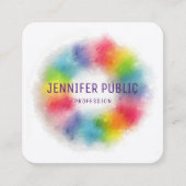 Moderne, elegante Sjabloon Professional, luxueus Vierkante Visitekaartje (Voorkant)