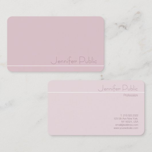 Moderne, elegante Sjabloon Trendy Professional Top Visitekaartje (Voorkant / Achterkant)