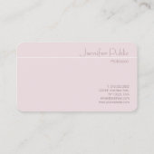 Moderne, elegante Sjabloon Trendy Professional Top Visitekaartje (Achterkant)