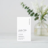 Moderne, elegante Sjabloon Upload uw Logo verticaa Visitekaartje (Staand voorkant)